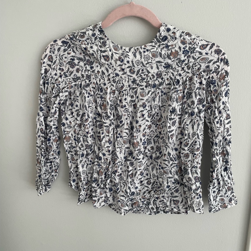 Zara Girls floral blouse